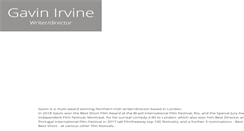 Desktop Screenshot of gavinirvine.com