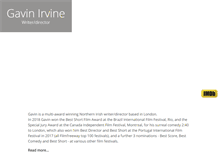 Tablet Screenshot of gavinirvine.com
